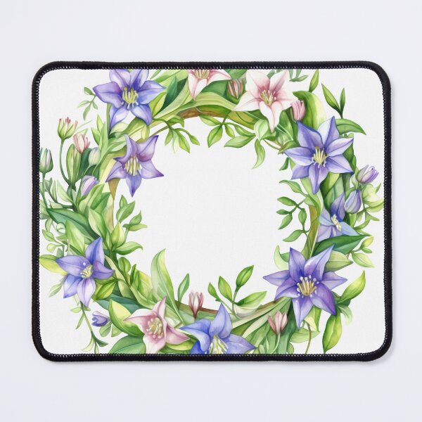 Item preview, Bellflowers Wreath Clipart, Delicate Blooms, Whimsical Florals, Charming Bellflowers, Fairy Garden, Graceful Beauty, Enchanting Charm designed and sold by CoolorPainting.