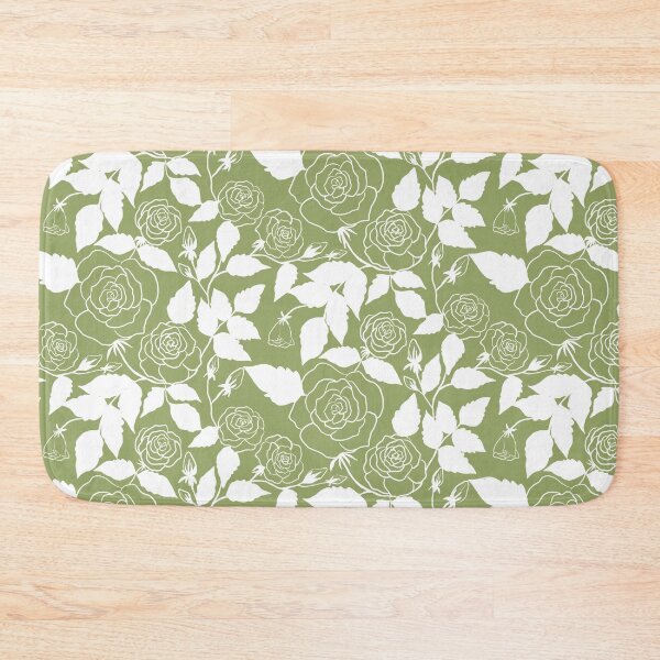 Item preview, The rose garden on sage green designed and sold by PrettywithColor.