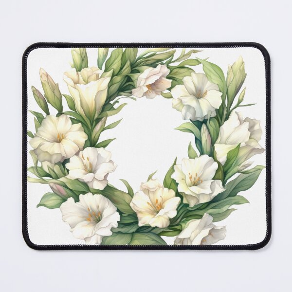 Item preview, Lisianthus Wreath Clipart, Elegant Blooms, Romantic Florals, Delicate Lisianthus, Refined Bouquet, Petal Perfection, Whispering Beauty designed and sold by CoolorPainting.