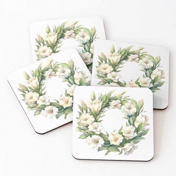 Item preview, Lisianthus Wreath Clipart, Elegant Blooms, Romantic Florals, Delicate Lisianthus, Refined Bouquet, Petal Perfection, Whispering Beauty designed and sold by CoolorPainting.