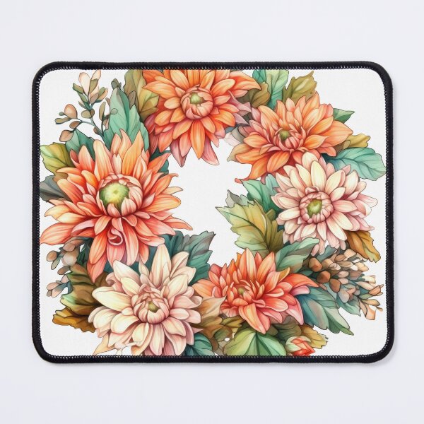 Item preview, Dahlias Wreath Clipart, Bold Blooms, Striking Florals, Vibrant Dahlias, Showstopper Bouquet, Dramatic Beauty, Petal Power designed and sold by CoolorPainting.