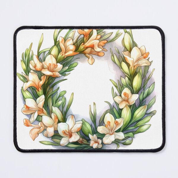 Item preview, Freesias Wreath Clipart, Fragrant Blooms, Sweet Florals, Lovely Freesias, Scented Bouquet, Delicate Beauty, Petal Perfection designed and sold by CoolorPainting.