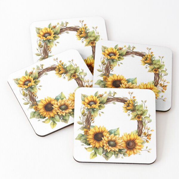 Item preview, Sunflowers Wreath Clipart, Radiant Blooms, Bold Florals, Cheerful Sunflowers, Happy Bouquet, Vibrant Delight, Petal Power designed and sold by CoolorPainting.