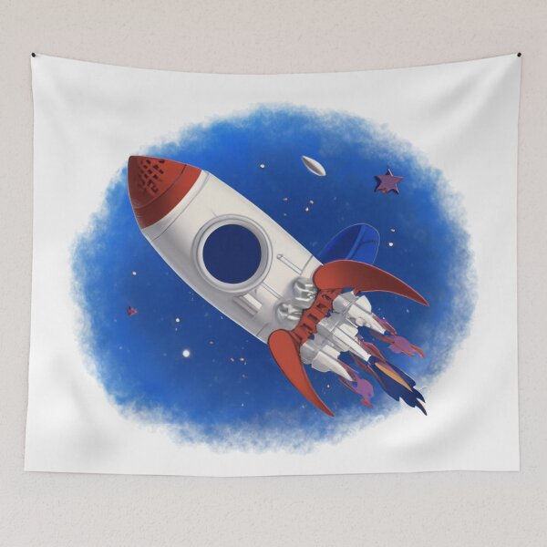 Item preview, Rocket Ship Launch designed and sold by SaturnSix.