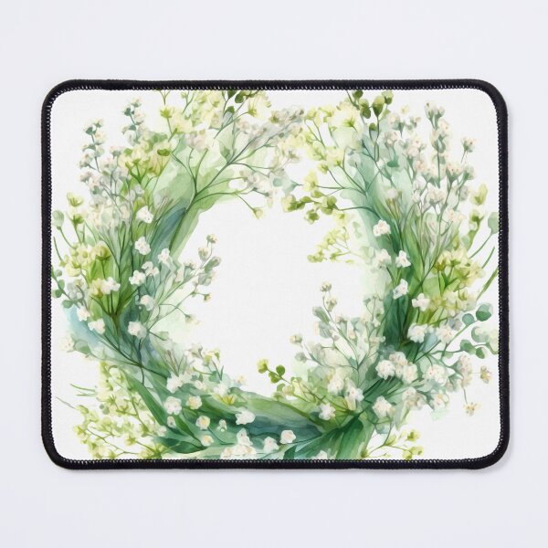 Item preview, Baby's Breath Wreath Clipart, Airy Blooms, Delicate Florals, Baby's Breath, Whimsical Bouquet, Ethereal Beauty, Petal Perfection designed and sold by CoolorPainting.