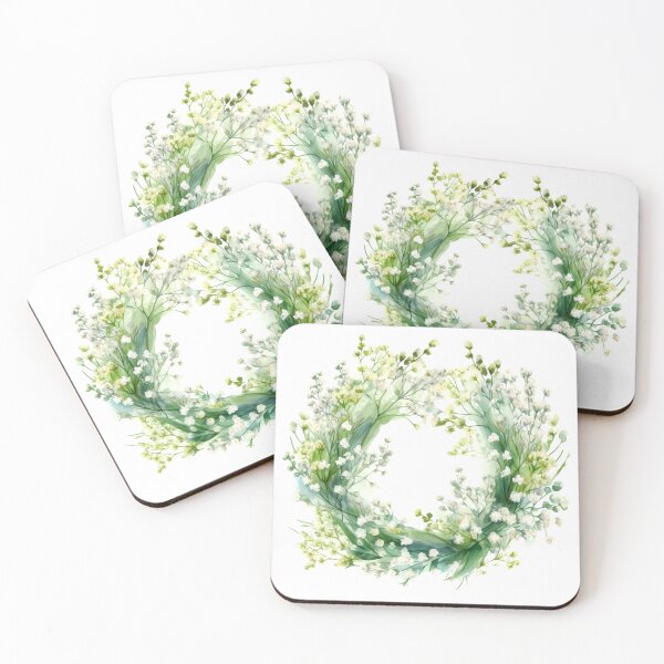 Item preview, Baby's Breath Wreath Clipart, Airy Blooms, Delicate Florals, Baby's Breath, Whimsical Bouquet, Ethereal Beauty, Petal Perfection designed and sold by CoolorPainting.