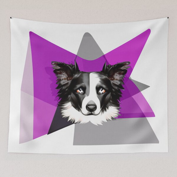 Item preview, Border Collie Dog Abstract designed and sold by SaturnSix.