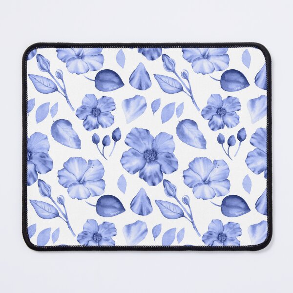 Item preview, Hibiscus flower pattern - blue violet designed and sold by Sankarin.