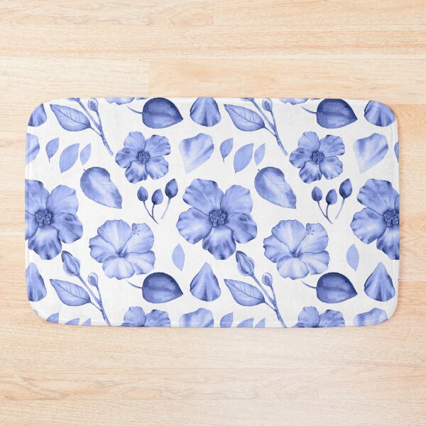 Item preview, Hibiscus flower pattern - blue violet designed and sold by Sankarin.