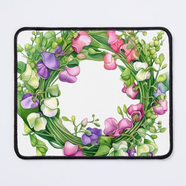 Item preview, Sweet Peas Wreath Clipart, Fragrant Blooms, Whimsical Florals, Sweet Peas, Garden Bouquet, Delicate Beauty, Petal Bliss designed and sold by CoolorPainting.