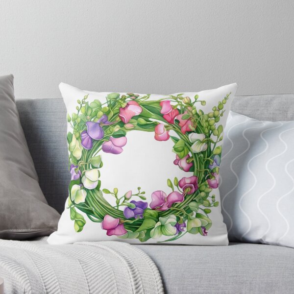 Item preview, Sweet Peas Wreath Clipart, Fragrant Blooms, Whimsical Florals, Sweet Peas, Garden Bouquet, Delicate Beauty, Petal Bliss designed and sold by CoolorPainting.