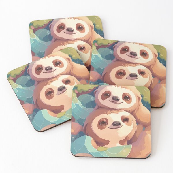 Item preview, Stacked Sloths Pair designed and sold by BamboozledCo.