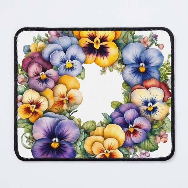 Item preview, Pansies Wreath Clipart, Cheerful Blooms, Colorful Florals, Playful Pansies, Spring Bouquet, Vibrant Delight, Petal Power designed and sold by CoolorPainting.