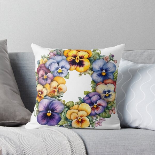 Item preview, Pansies Wreath Clipart, Cheerful Blooms, Colorful Florals, Playful Pansies, Spring Bouquet, Vibrant Delight, Petal Power designed and sold by CoolorPainting.
