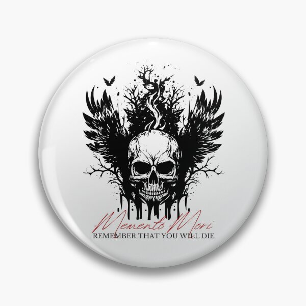 Item preview, memento mori designed and sold by addict2reading.