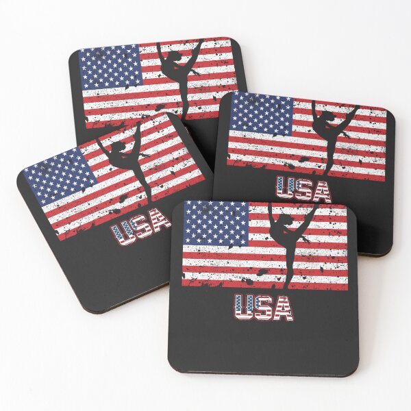 Item preview, American Flag Gymnastics Shirt designed and sold by JameJoyDesigner.