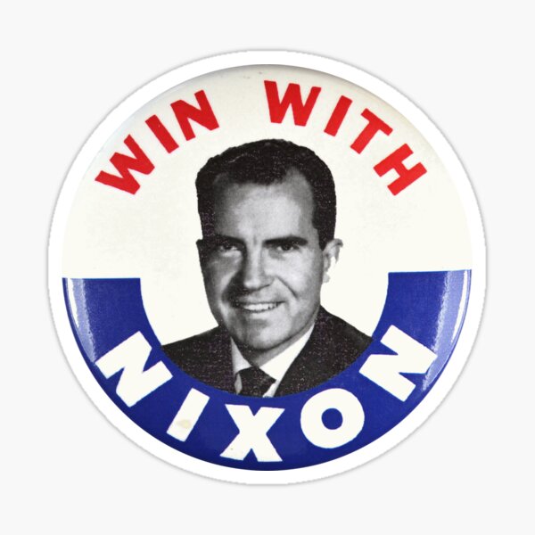 Item preview, Win with Nixon - Richard Nixon 1960 Presidential Campaign Button designed and sold by Chunga.