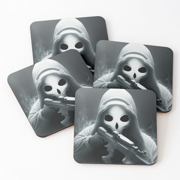 Item preview, ghostface with gun, scream designed and sold by bhanu03.