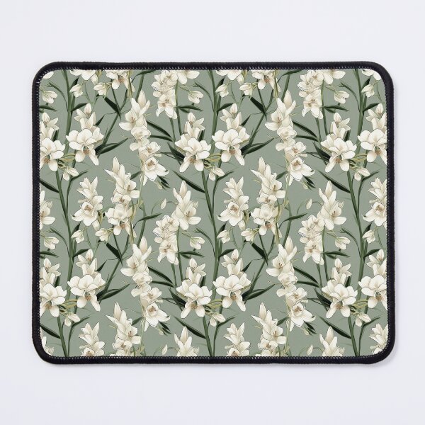 Item preview, Green leaves foliage nature pattern  designed and sold by florallover444.