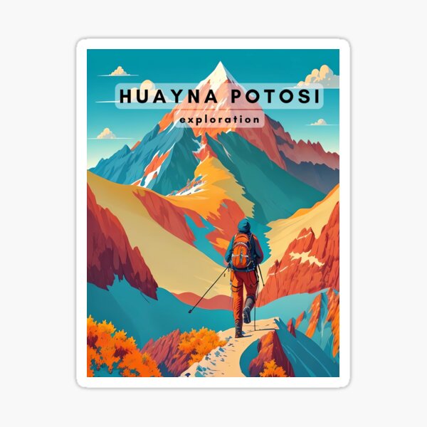 Item preview, Huayna Potosi illustration designed and sold by Pride-Casuals.