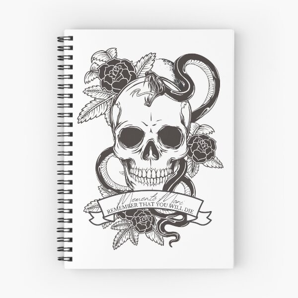 Item preview, memento mori designed and sold by addict2reading.