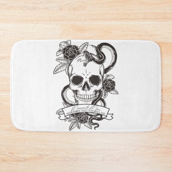 Item preview, memento mori designed and sold by addict2reading.