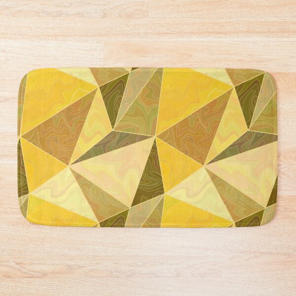 Item preview, Abstract gold and yellow 3d low polygonal marbled pattern designed and sold by Osting.