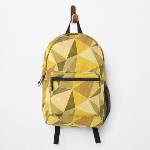 Item preview, Abstract gold and yellow 3d low polygonal marbled pattern designed and sold by Osting.