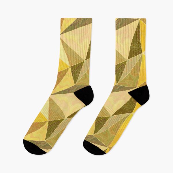 Item preview, Abstract gold and yellow 3d low polygonal marbled pattern designed and sold by Osting.