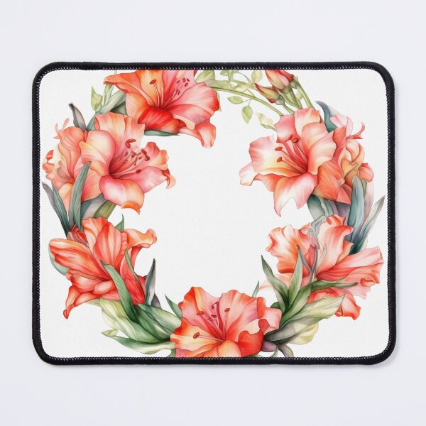 Item preview, Gladiolus Wreath Clipart, Tall Blooms, Dramatic Florals, Striking Gladiolus, Statement Bouquet, Bold Beauty, Petal Perfection designed and sold by CoolorPainting.