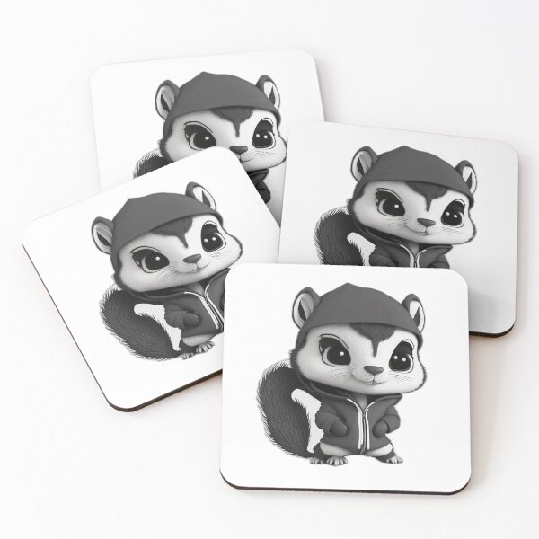 Item preview, Hoody Squirrel B/W designed and sold by Zixc.