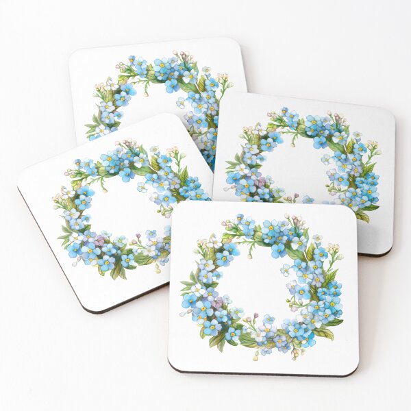 Item preview, Forget-Me-Nots Wreath Clipart, Delicate Blooms, Nostalgic Florals, Charming Forget-Me-Nots, Sentimental Bouquet, Lasting Beauty, Petal Bliss designed and sold by CoolorPainting.