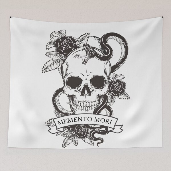 Item preview, memento mori designed and sold by addict2reading.