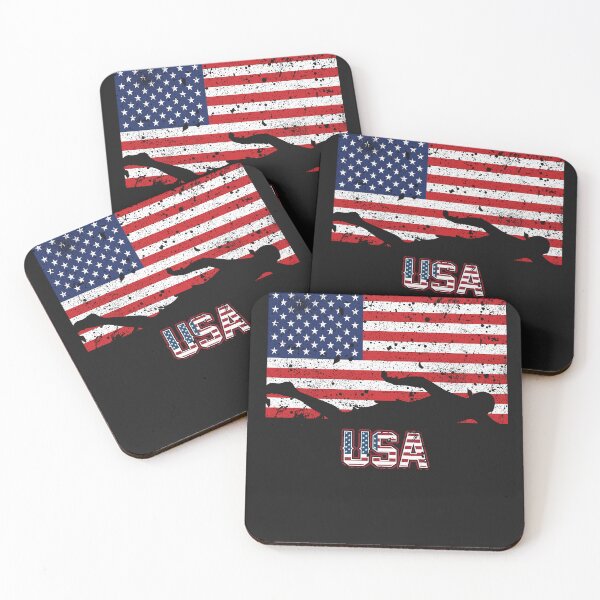 Item preview, American Flag Swimming Shirt designed and sold by JameJoyDesigner.