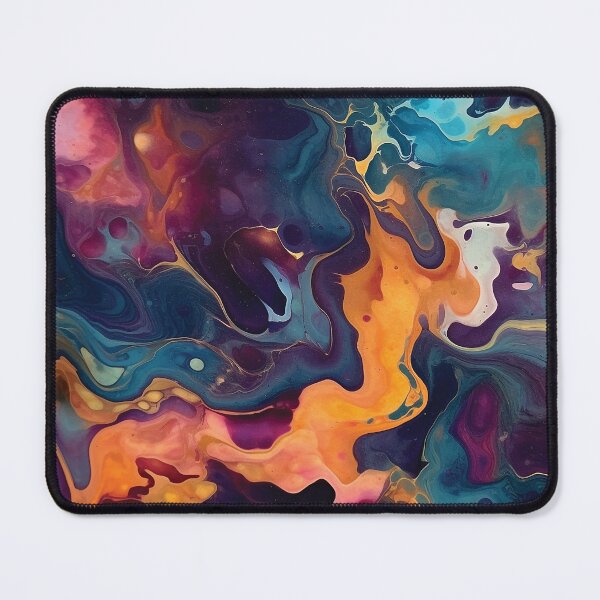 Item preview, Dark Abstract green and blue alcohol ink style artwork designed and sold by KaitJDesign.
