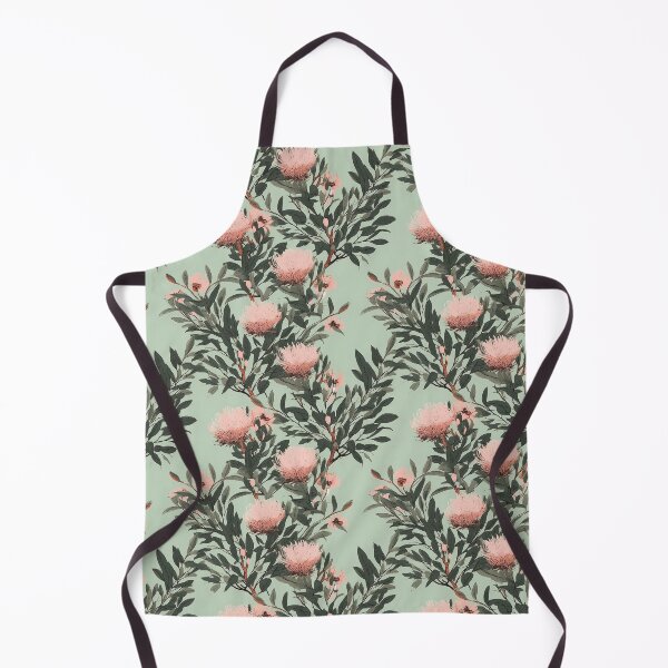 Item preview, Beautiful Native Australian wallpaper for bookcovers and homewares. Melaleuca and blooming flowers, buds and leaves on light background 4 designed and sold by NatTex.