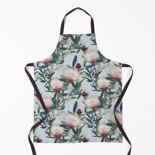 Item preview, Beautiful Native Australian wallpaper for bookcovers and homewares. Melaleuca and blooming flowers, buds and leaves on light background 5 designed and sold by NatTex.