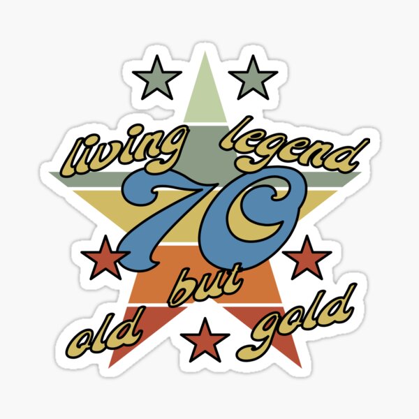 Item preview, 70 years birthday, old but gold vintage designed and sold by MaveArts.