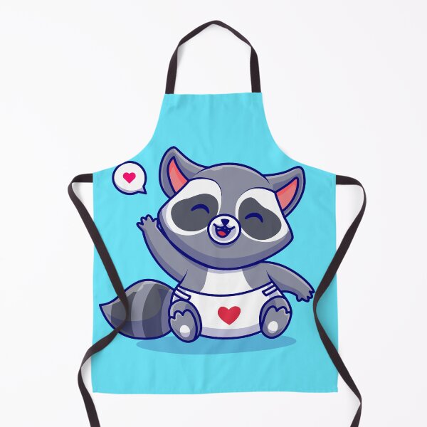 Item preview, cute-baby-raccoon-waving-hand-cartoon-vector-icon-illustration-animal-nature-icon-concept-isolated designed and sold by hjian8219.