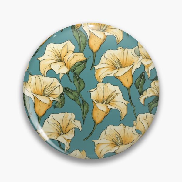 Item preview, Yellow floral pattern  designed and sold by florallover444.