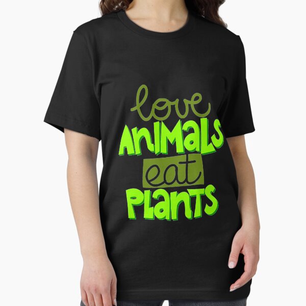 Item preview, love animals eat plants designed and sold by Stikishopy.