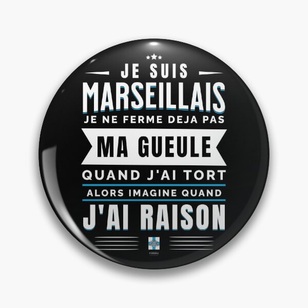 Item preview, I'm from Marseille, I'm not closing my mouth designed and sold by Mon-Tshirt.