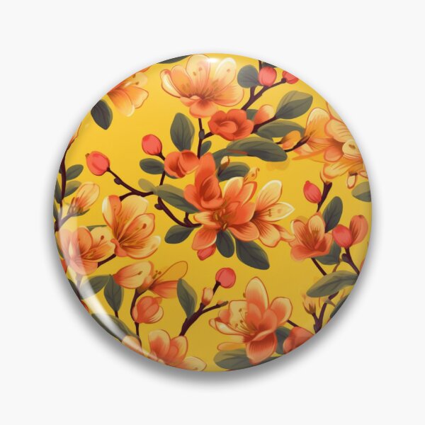 Item preview, Yellow floral pattern  designed and sold by florallover444.