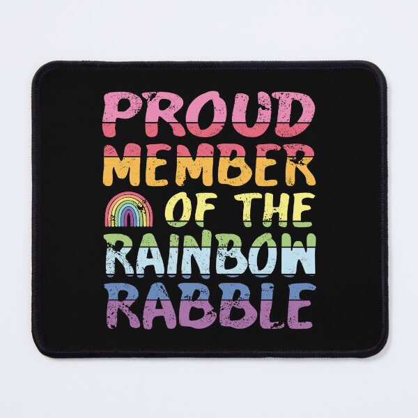 Item preview, Proud member of the rainbow rabble designed and sold by Line2Rhyme.