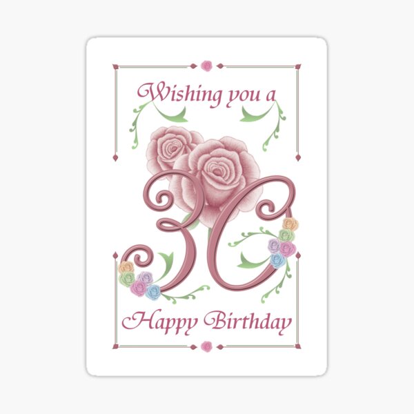 Vista previa del artículo con la obra «Tarjeta de cumpleaños número 30», diseñado y vendido por StrawberryCoco.