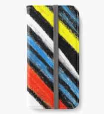 Colored Stripes (original drawing) iPhone Wallet/Case/Skin