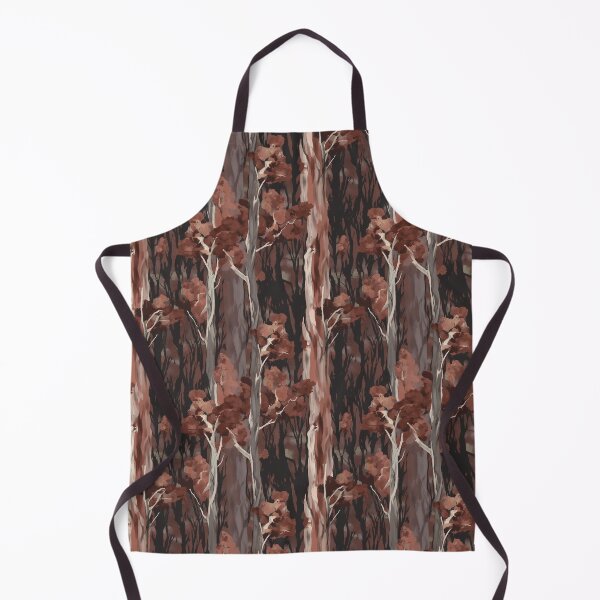 Item preview, Beautiful Native Australian wallpaper for bookcovers and homewares. Moonah Paperbark forest print, tangled eucalypt branches, knotty trunks, tree sihouettes 2 designed and sold by NatTex.