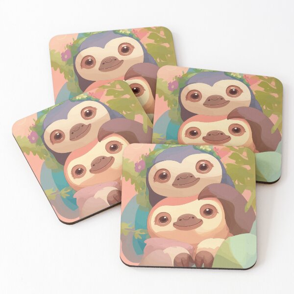Item preview, Two-toed sloth duo designed and sold by BamboozledCo.