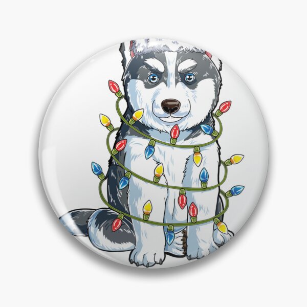 Item preview, Husky With Santa Hat Huskey Lover designed and sold by Trendy-Impulse.