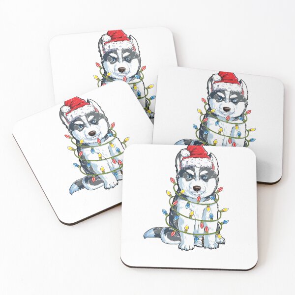 Item preview, Husky With Santa Hat Huskey Lover designed and sold by Trendy-Impulse.